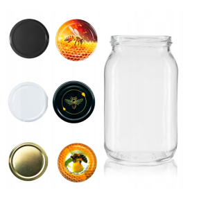 32x 900ml Słoik szklany słoiki szklane na przetwory miód + zakrętka do wyboru